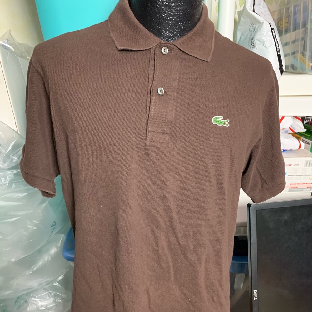Men’s Lacoste polo size 5 brown